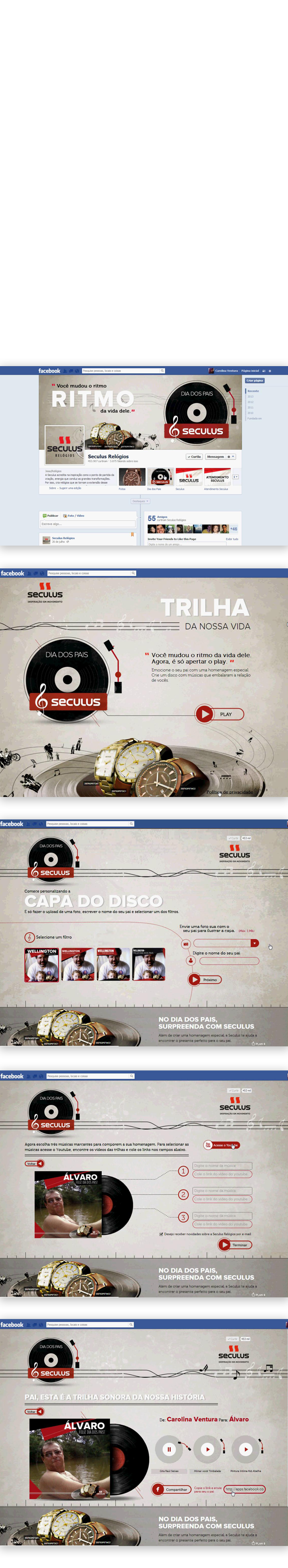 dia dos pais pais seculus relogio marca aplicativo disco vinil musica carolina ventura Brasil Brazil minas gerais