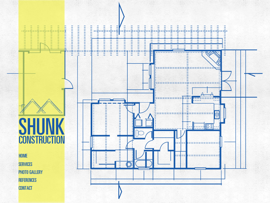 Shunk COnstruction Interior blue print Website