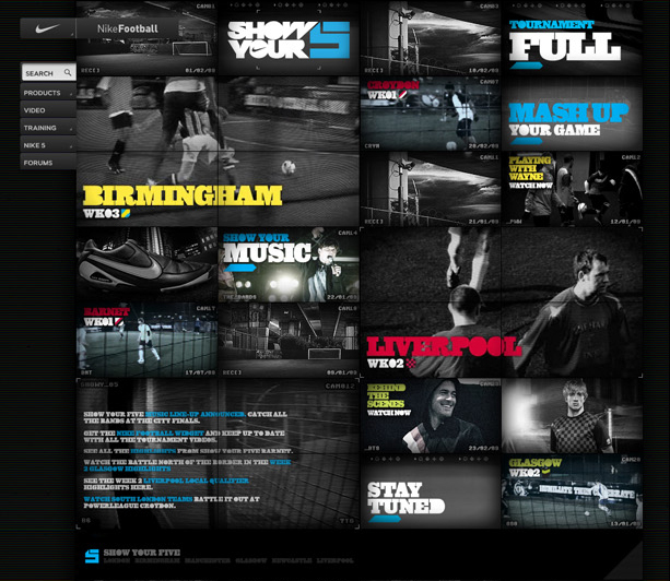Nike football show your five sports CCTV UK digital ball five a side moxxo akqa camera Street campaign
