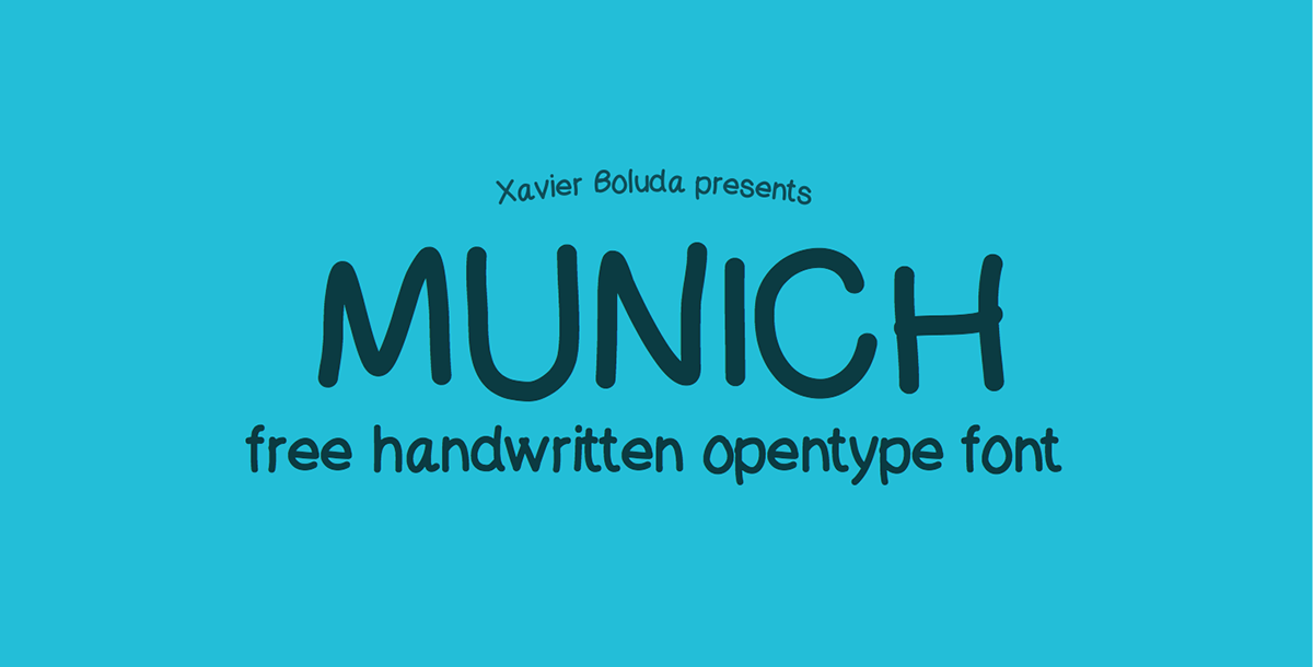 free font handwritten munich