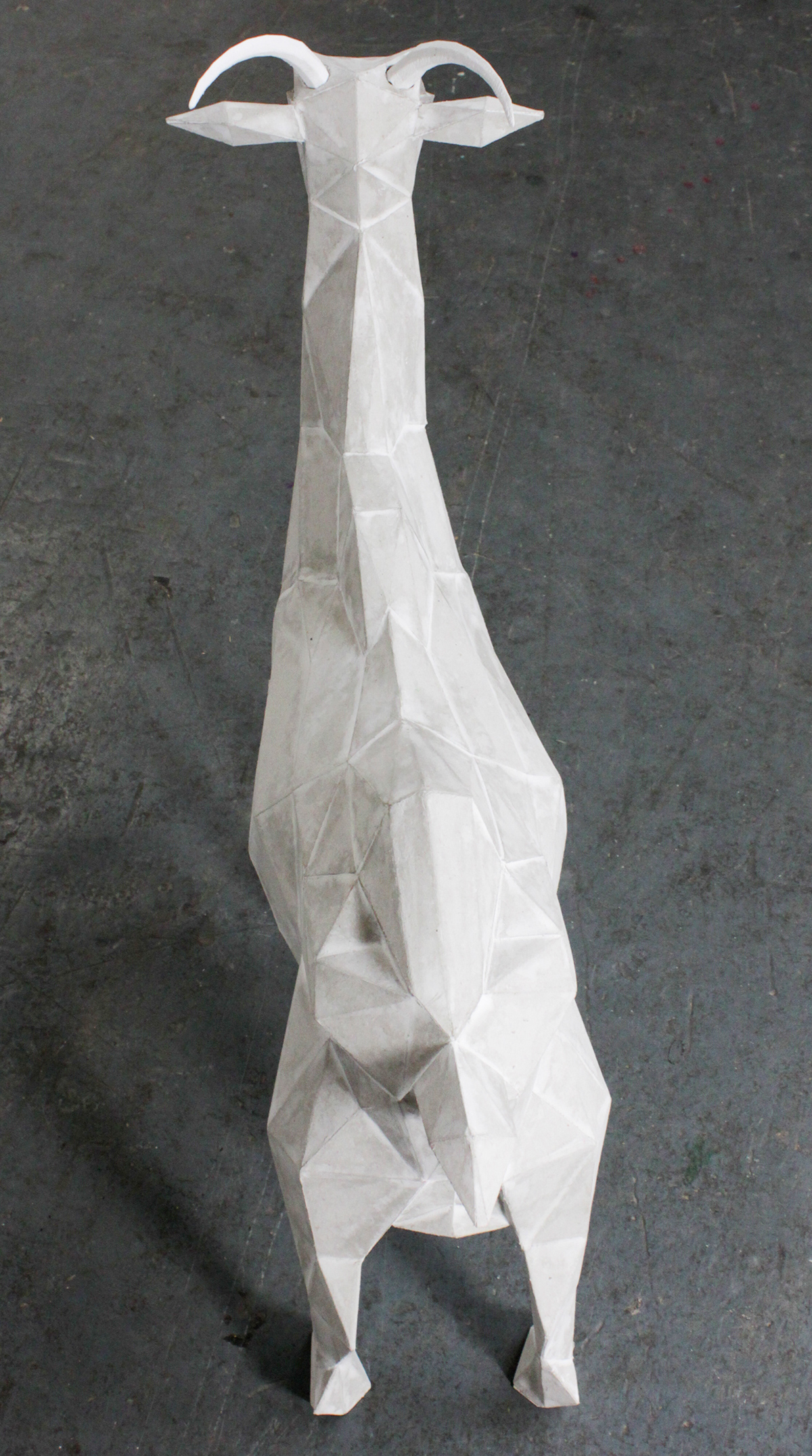 goat paper paper model 3D Modelling 3D sculpture animal digital Paul Cummings mark cummings KNK Air pepakura cinema 4d paper craft