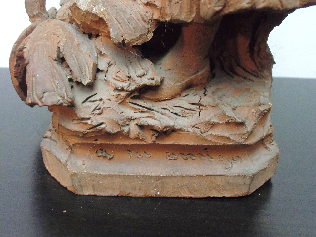 RESTAURUACIÓN limpieza escultura terracota Figura restoration esculpture figure