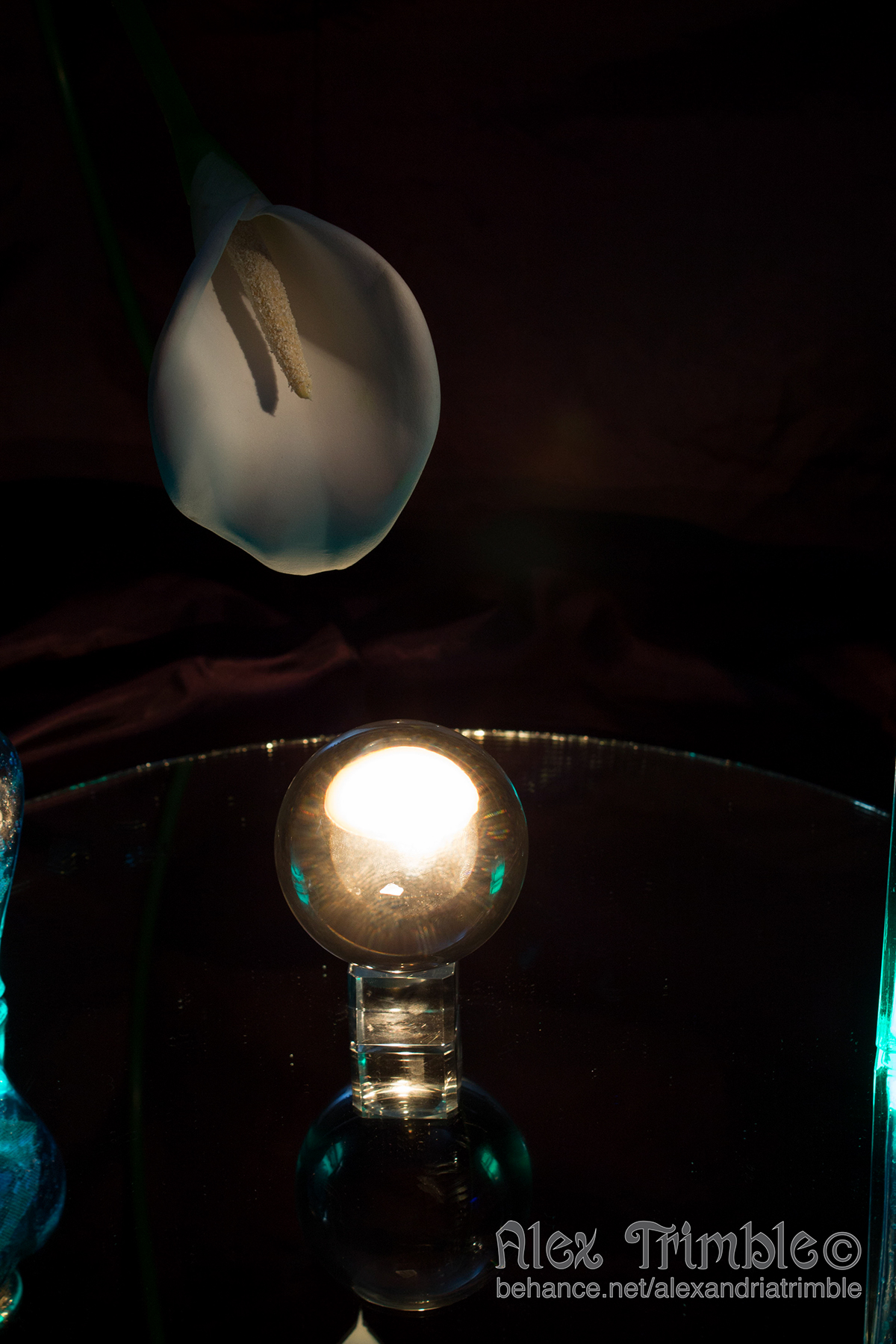glowing jars Tarot Cards glowsticks fiber optic lamp evil eye