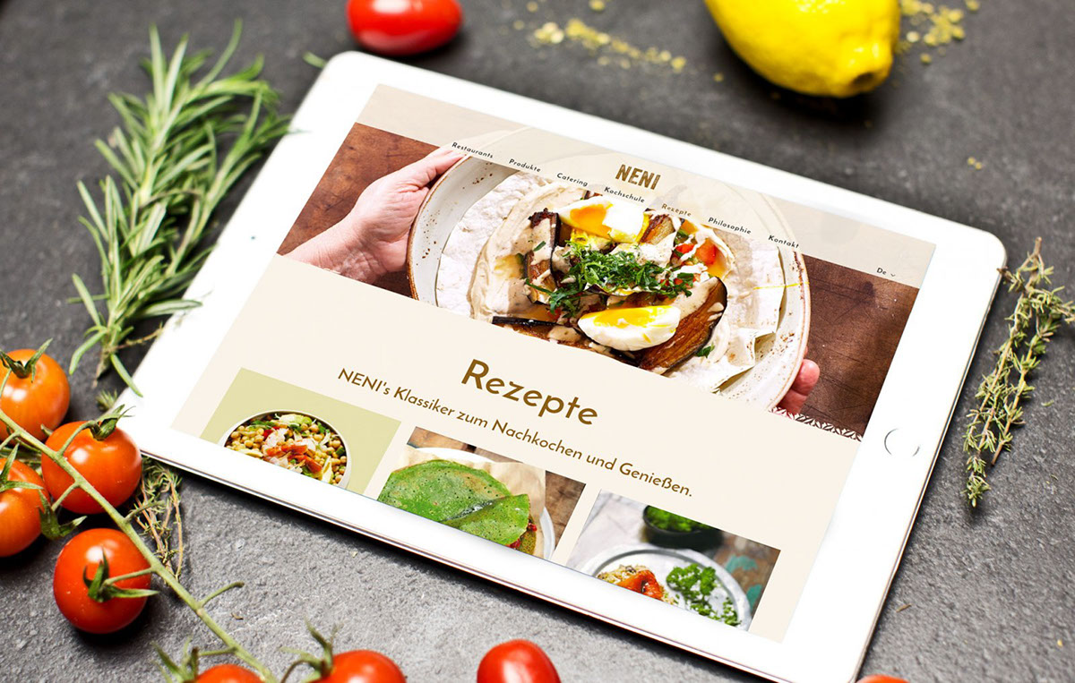 neni vienna Food  Webdevelopment graphicdesign design development colorful