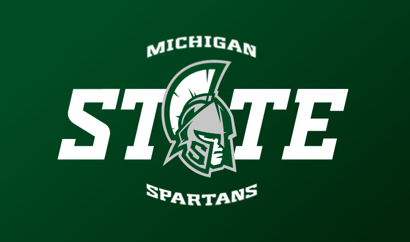 Sports logo Sports Identity college NCAA football basketball Michigan State msu spartans University sports redesign concept
