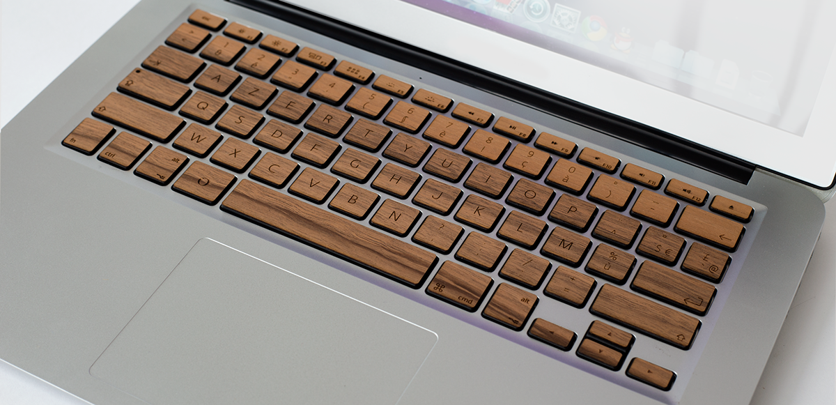 keyboard macbook Laptop wood craftsmanship artisan france Keyboard Stickers keyboard covers