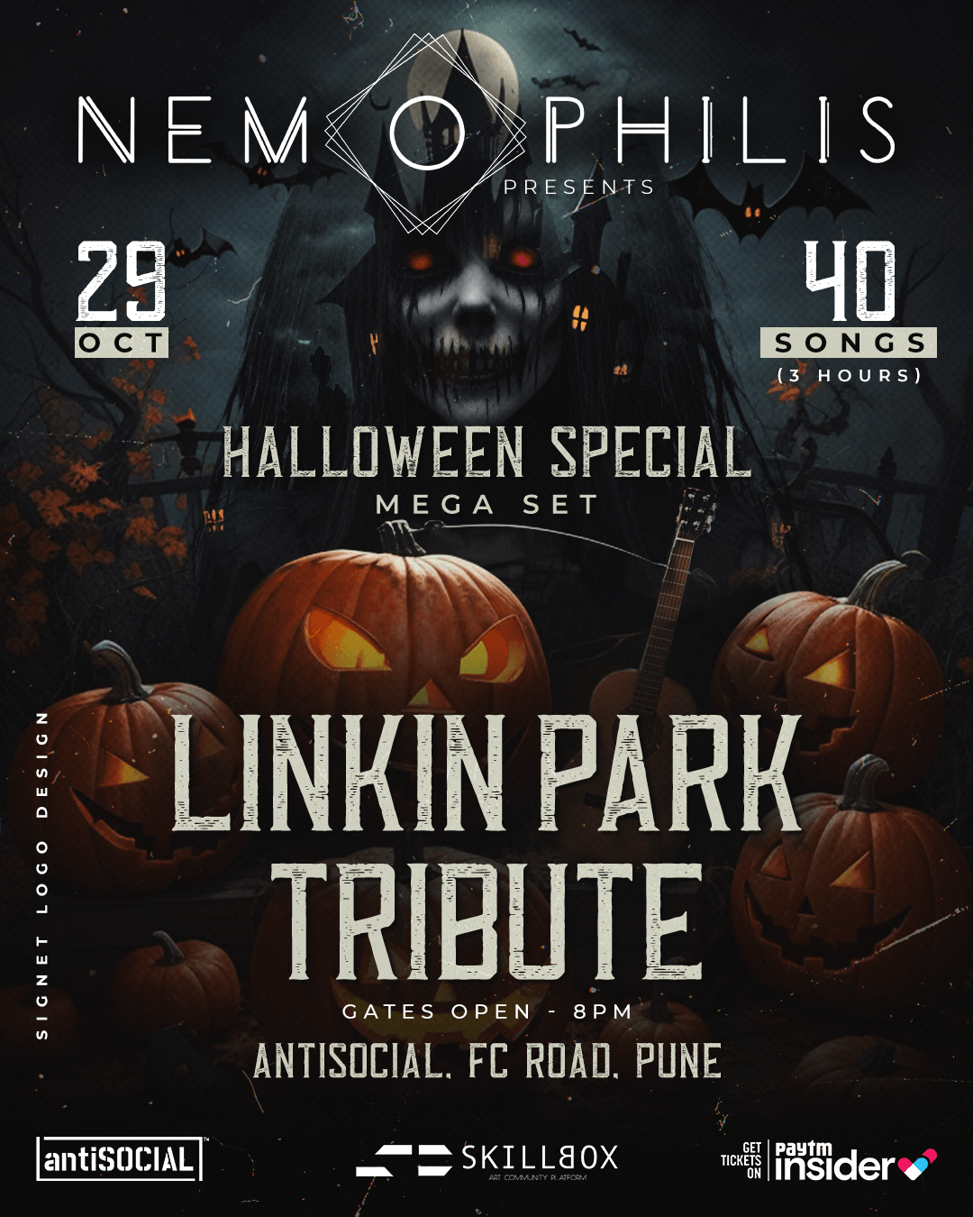 Photo-manipulated Social media Flyer design for Linkin Park Tribute event by Nemophilis, Pune
