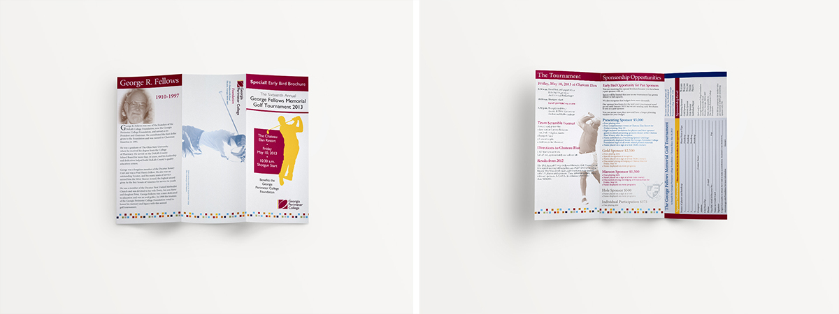 graphic design  brochure tri fold print redesign