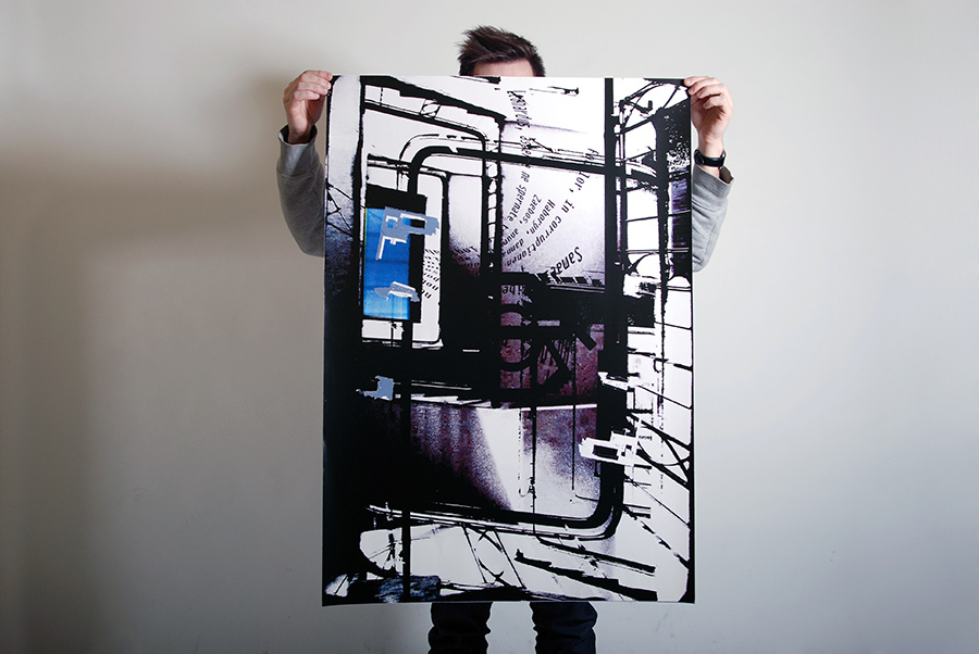 design graphics digital art ulver music jester modern typo industrial poster graphic typography   minimal