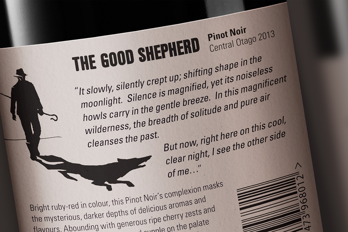 The Good Shepherd wine label