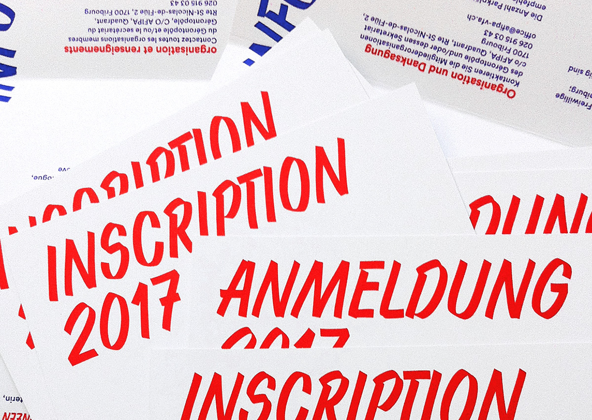 Programm Health Association red blue typography   neon colors
