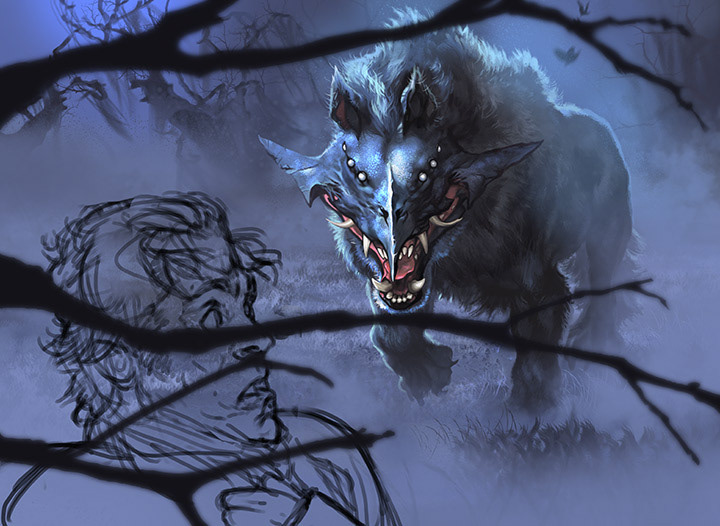 slashthree monster Exhibition  Werewolf creature Terror