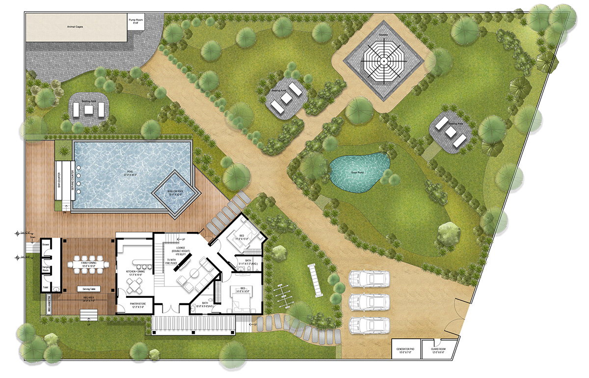 Master Plan architecture interior design  Farmhouse design Planning and Design