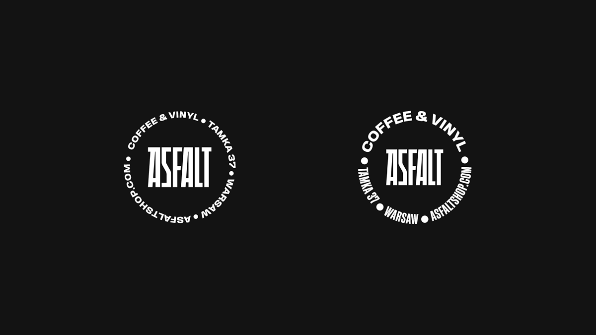 #coffee #rap #vinyl  asphalt logo Logotype typography   Brand Design branding  visual identity