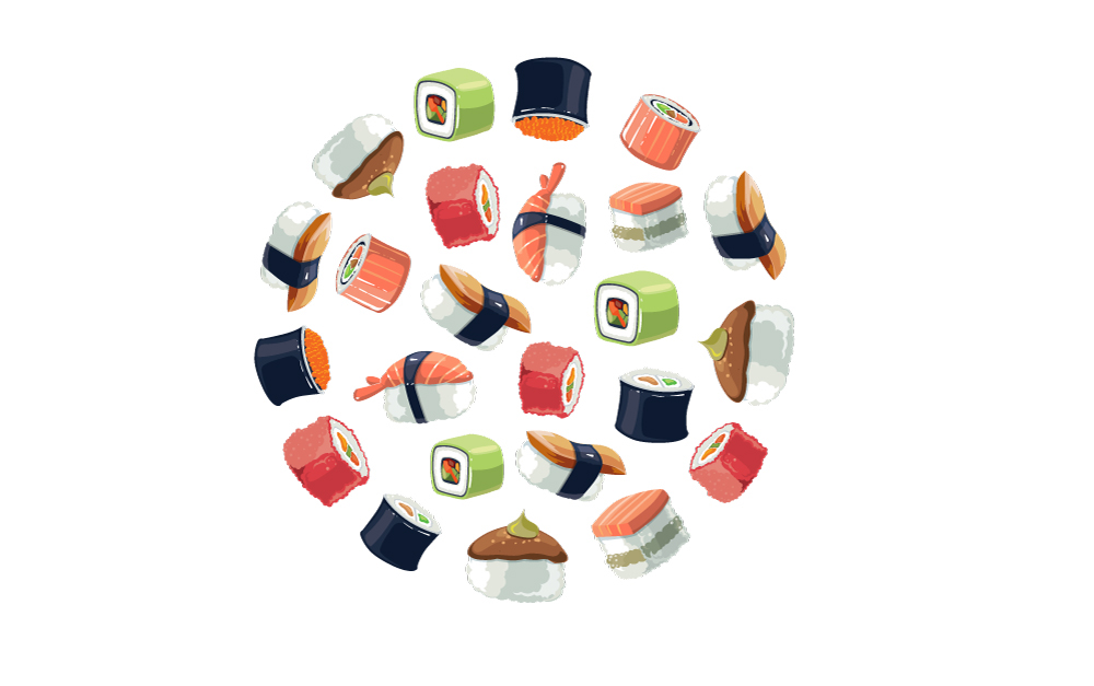 Sushi vector stick sign east traditional Vector Illustration Shutterstock