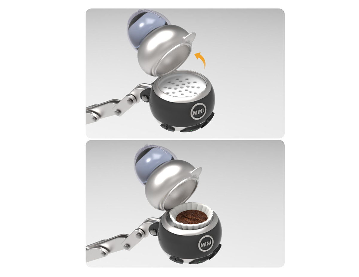 Coffee MINI Cooper Rhino Coffee Maker concept
