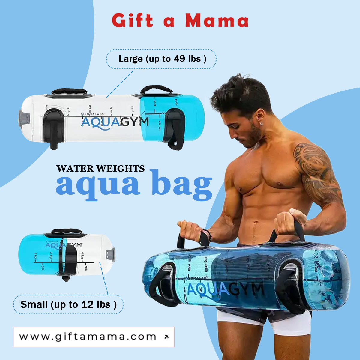 gym fitness Health medical sports cardio aqua bag