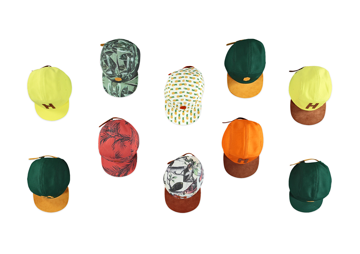 design Hats cap logo identity Travel headwear Style brand Lookbook packing print Lable accessories Logotype