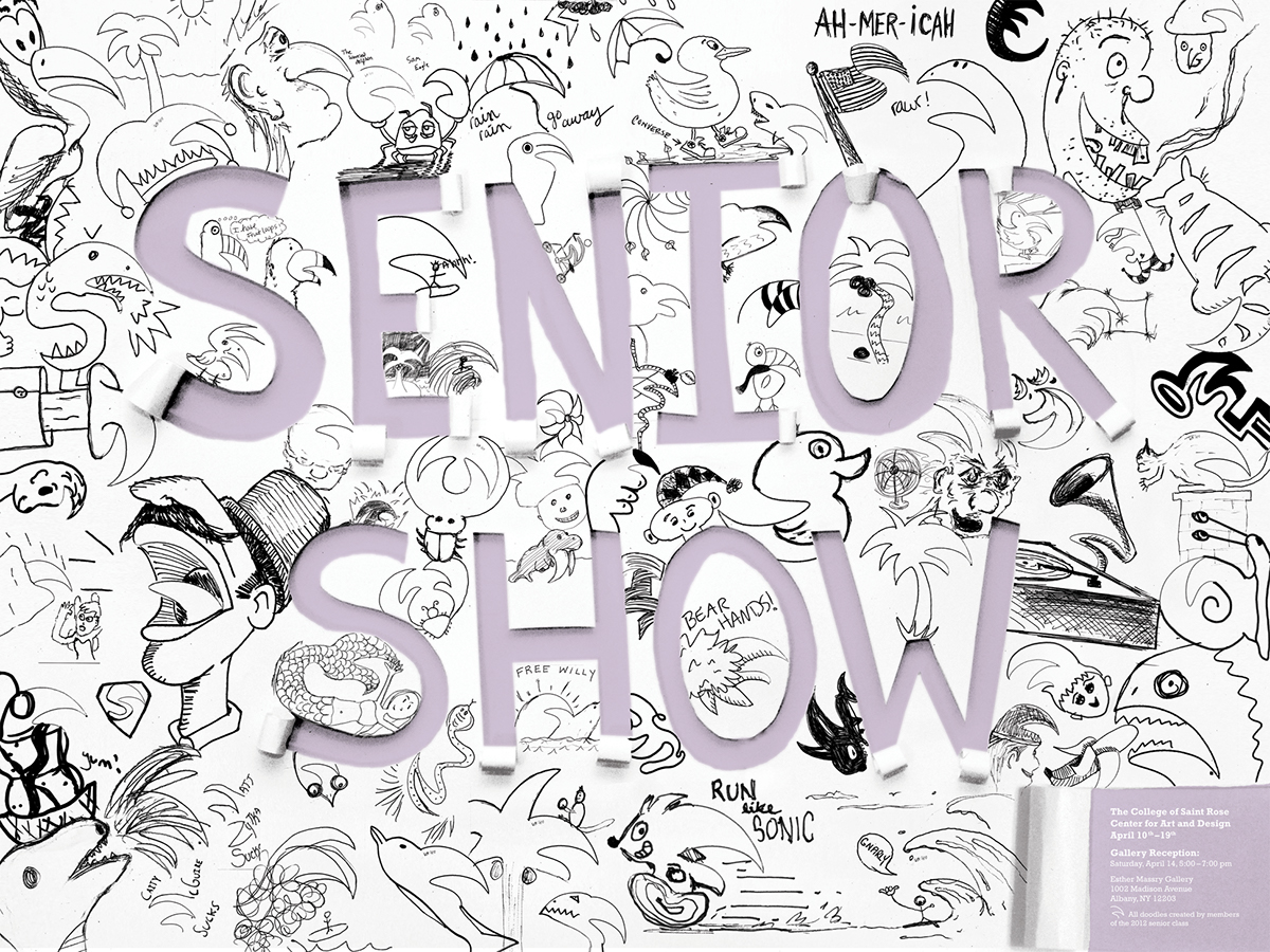 doodle creative exercise Senior Show Senior art show art show saint rose worksheet