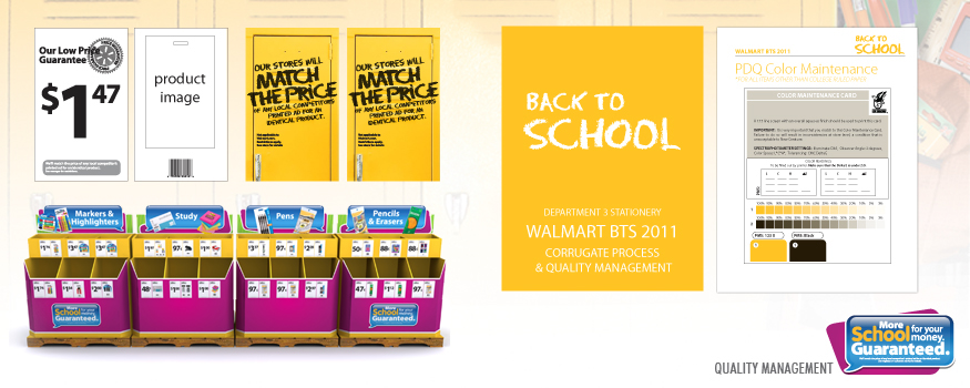 walmart back to school 2012 Point of Purchase promotions seasonal