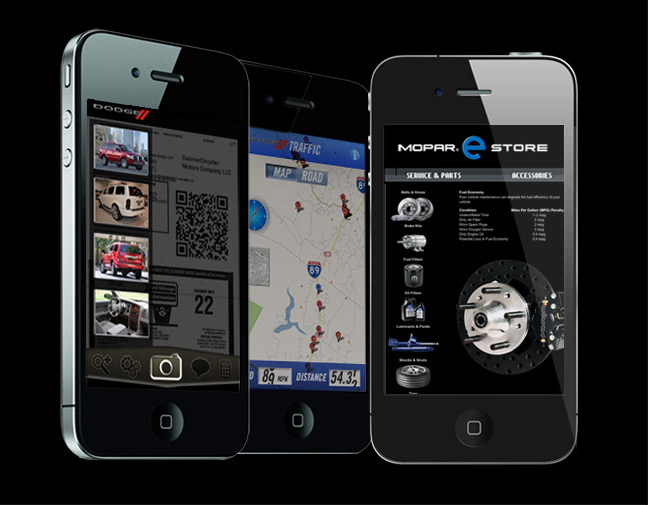 dodge Mobile app Mobile Application Design DROID App iphone app