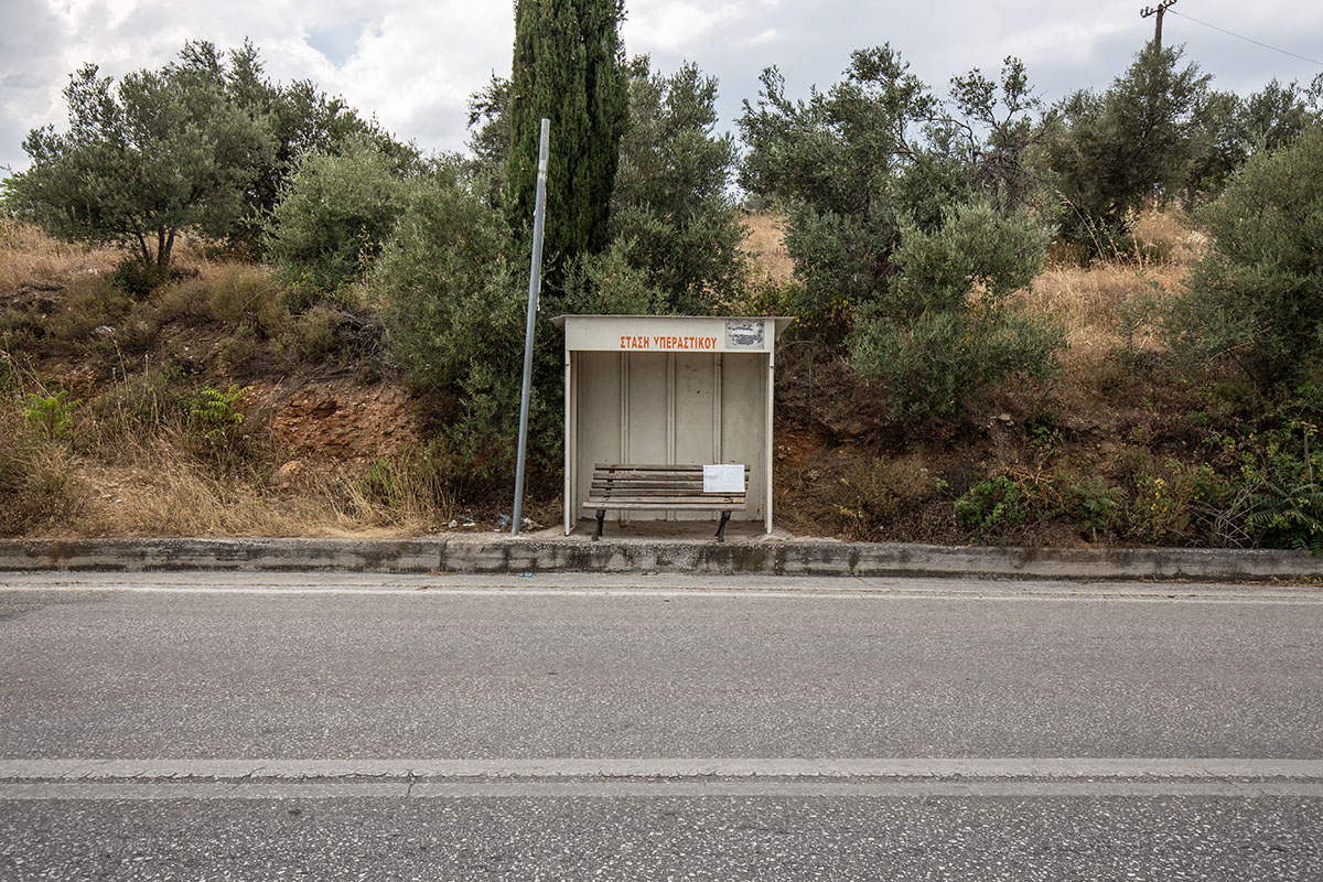 bus stop Greece series concept