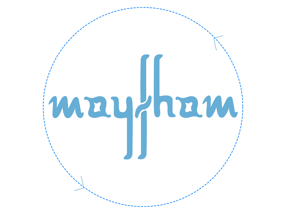 creative thinking font typo type upside down maytham 360 degrees Reading logo Logo Design