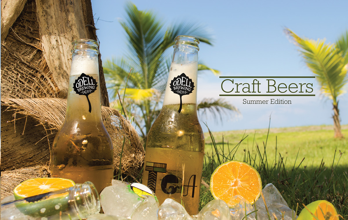 photo publicity cartel poster camera beer summer Sun Craft style refrescante #utadeo_caribe