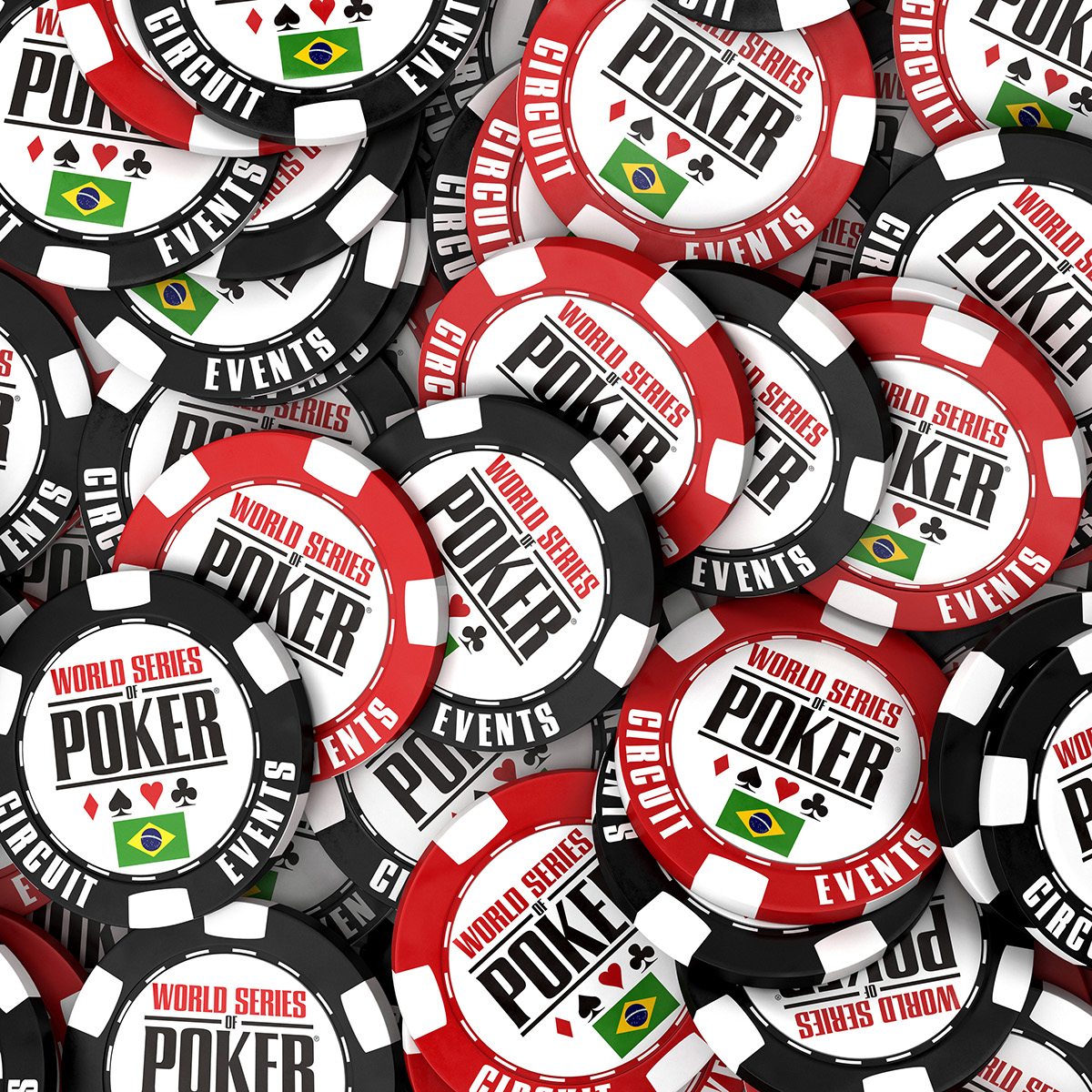 3D chips Poker wsop fichas world series