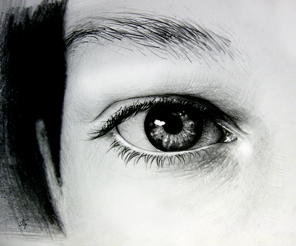 рисунок глаз eye pencil portrait