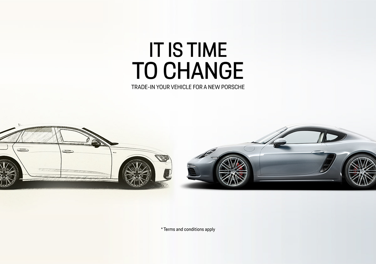 art direction  concept creative digital key visual Porsche Saudi Arabia social media