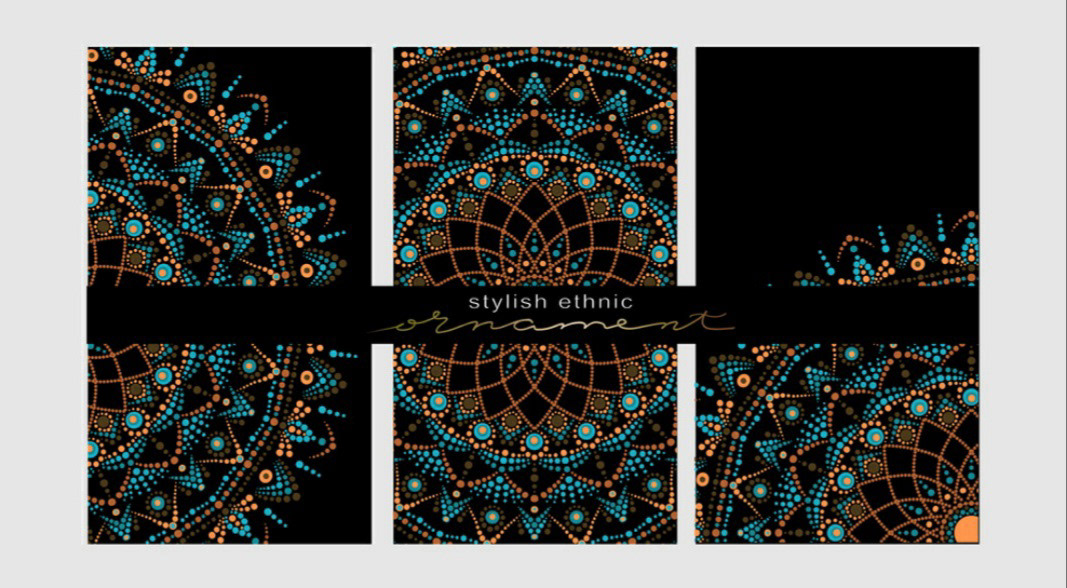 aboriginal arabic Ethnic henna indian Mandala mehndi Moroccan ornament pattern