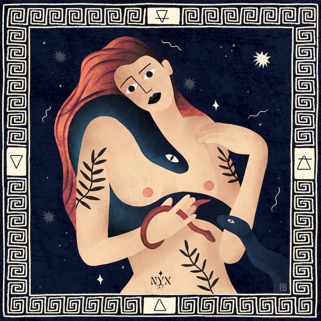 portrait femme feminism woman womanportrait Astrology zodiac Mythological
