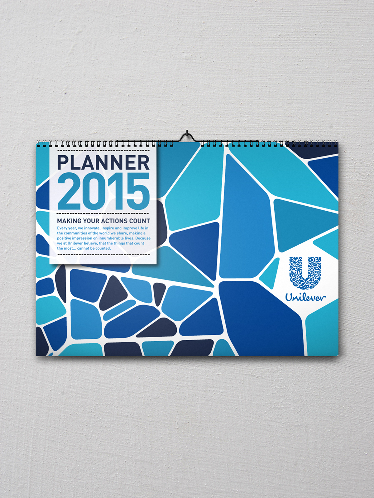 Unilever corporate Calender design planner