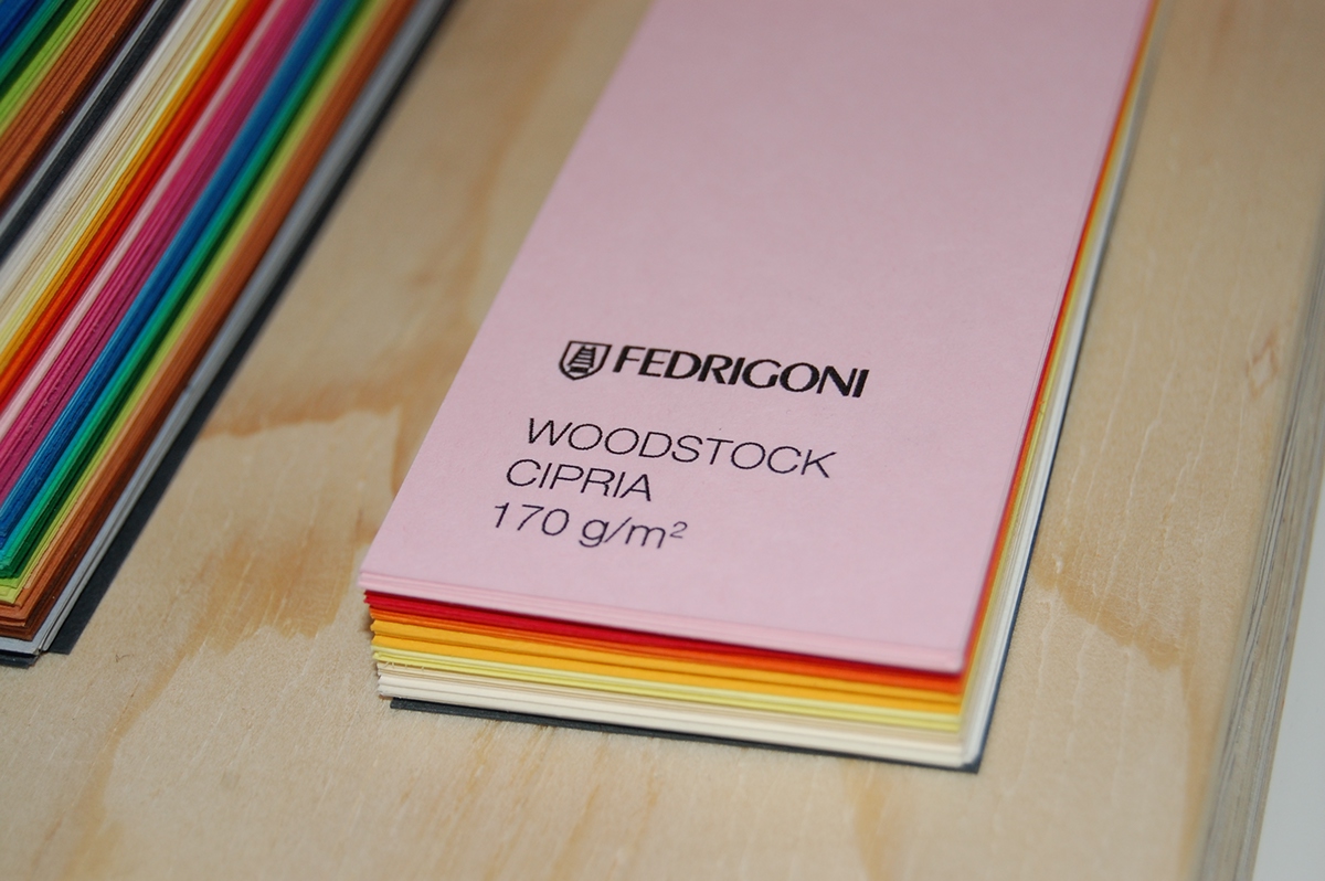 fedrigoni calendar ycn woodstock paper swatch RECYCLED GSM tactile Perpetual