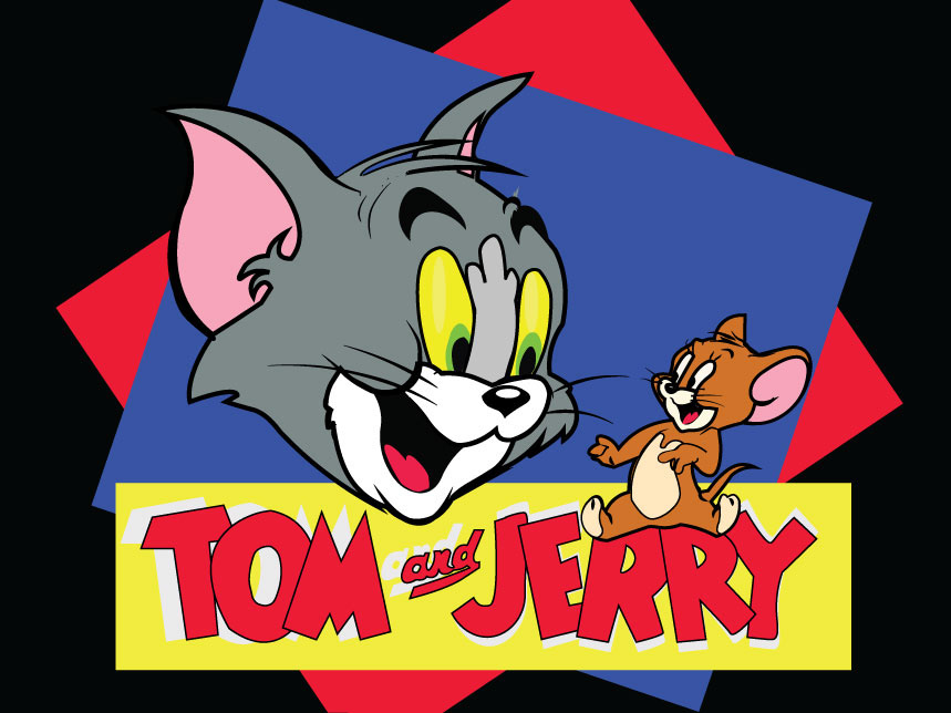 ilustration Re-production graphic design  Cartoons tom&jerry old school