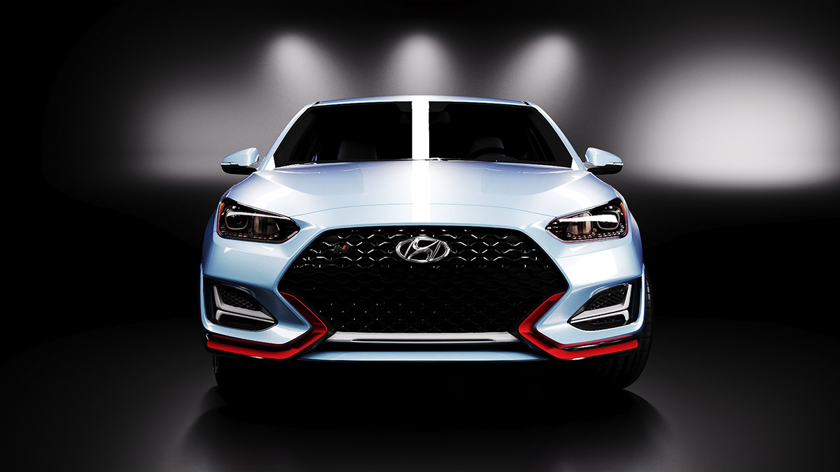 2019. 3D 3ds max car corona Hyundai Interior Render Vehicle veloster n