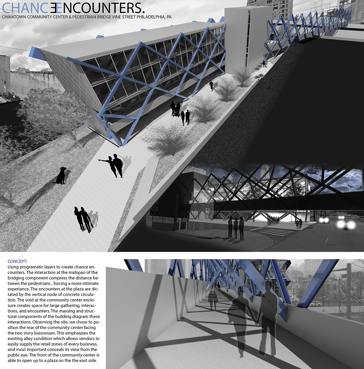 ACSA/AISC Student Design Competition steel design bridge philadelphia
