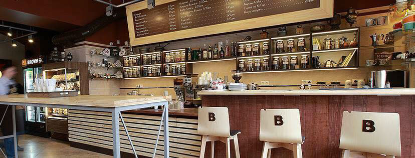 brown coffee shop cafe naming ukraine