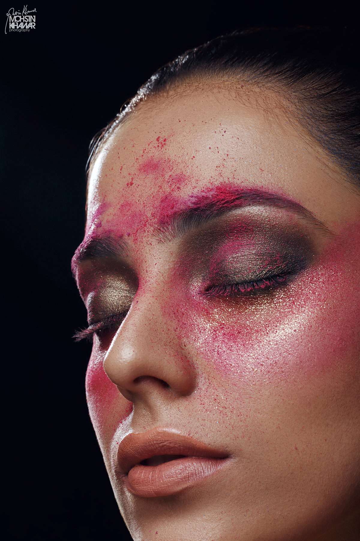 beauty Makeup Editorial colors creative makeup FASHION PHOTOGRAPHER Pakistan texture