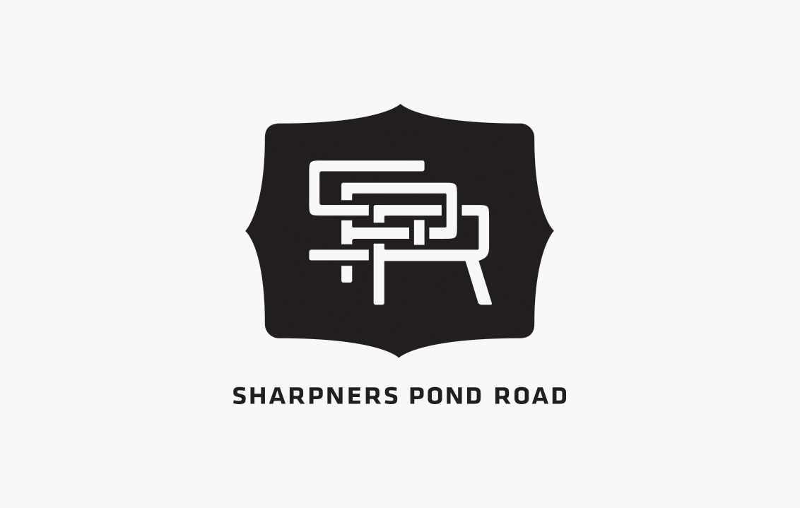 Concord grape jelly Sharpners pond road logo Lockup monogram