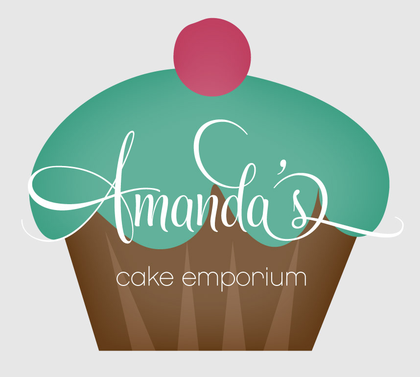 cake  Emporium  Mississippi  logo  typography  business card