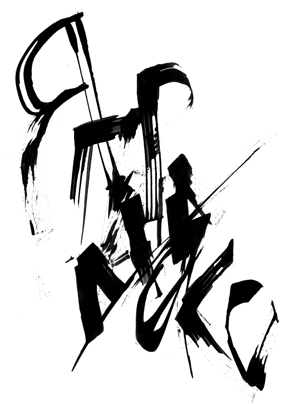 Calligraphy   handwritten typography   design ILLUSTRATION  Paradox