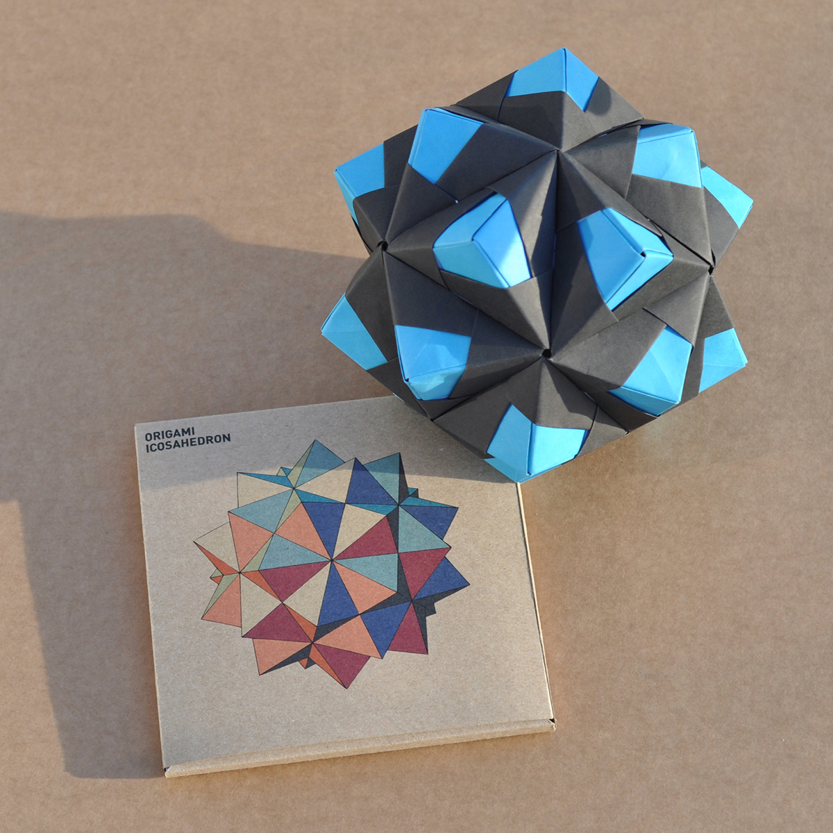origami  infographic manual fold folding mathematical icosahedron star
