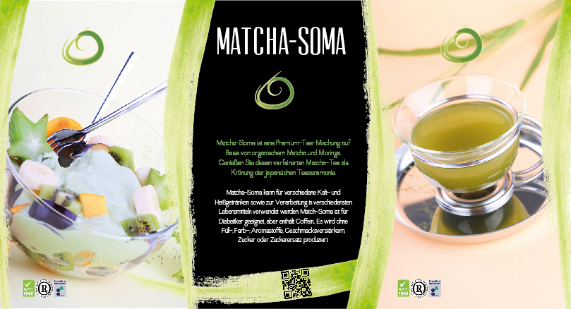 Matcha-Soma matcha green tea asian culture Corporate Design package design 