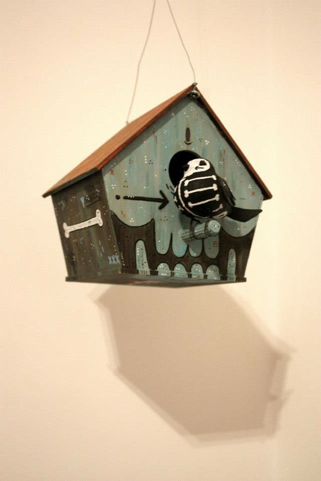 arte  pájaro Birdhouse casa Borneo borneomodofoker CCS expo buenosaires pintar streetartis