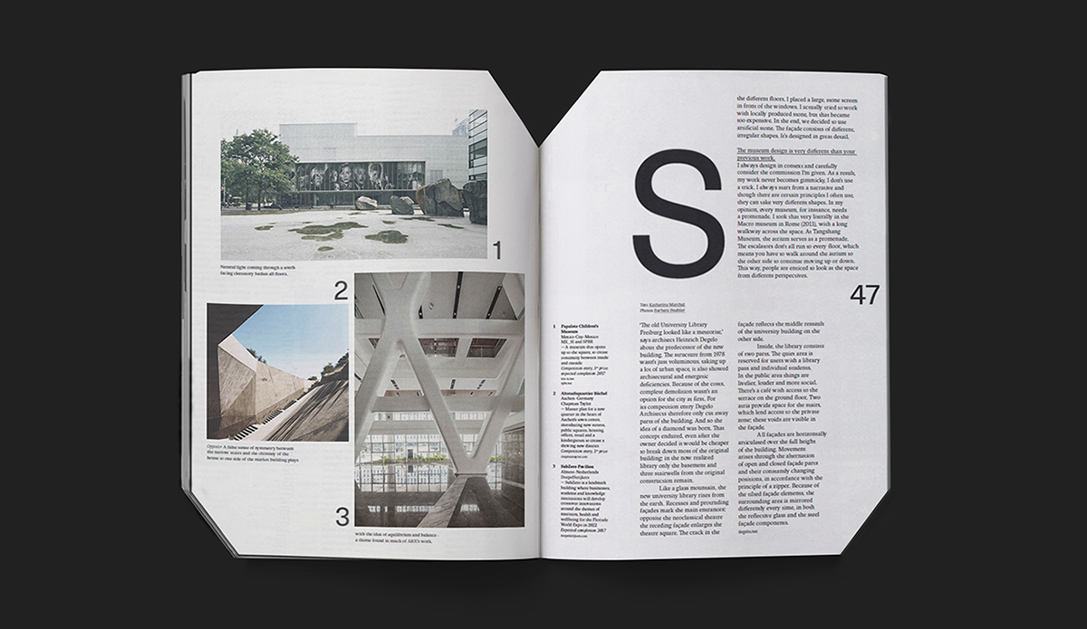 magazine architecture print design art direction 