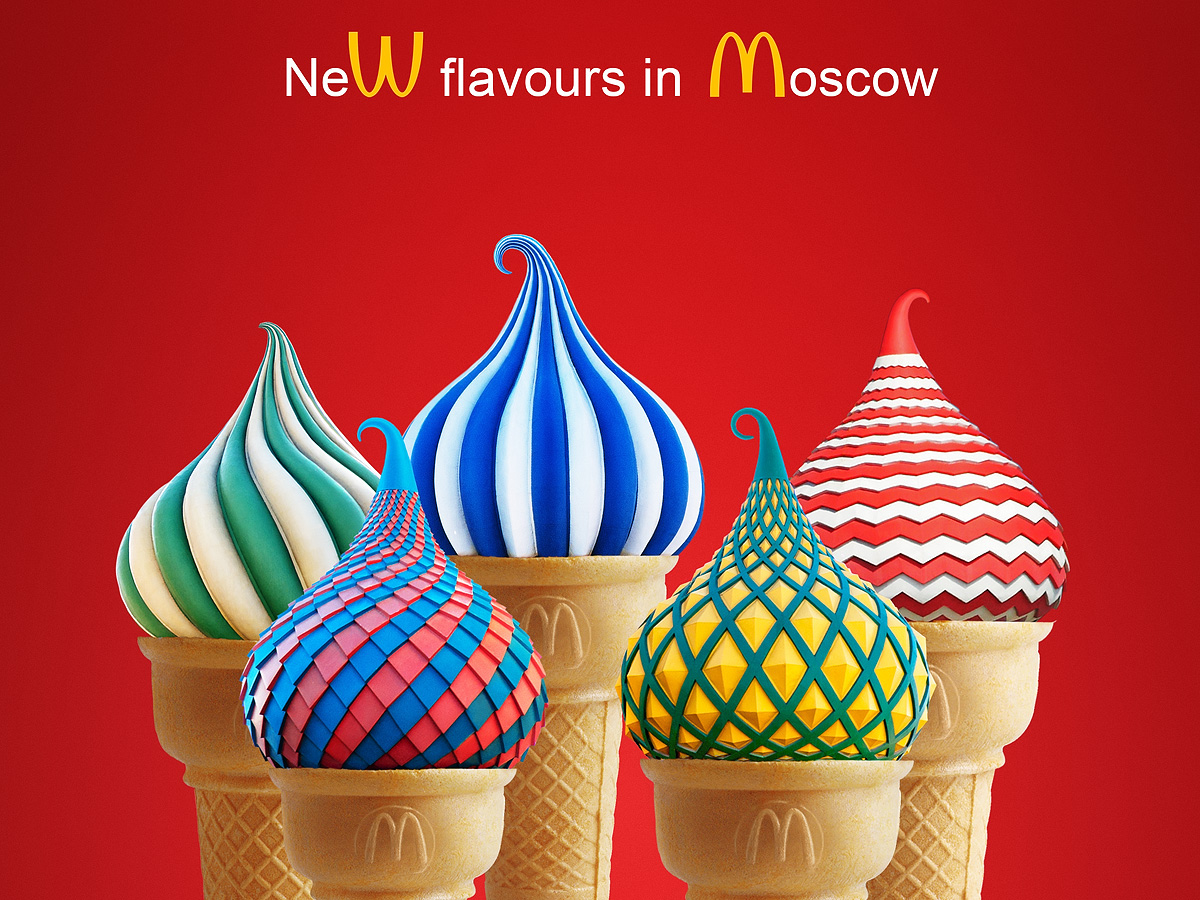 McDonalds ice-cream cone Moscow