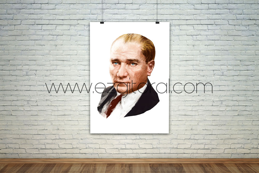 polygon Mustafa Kemal Atatürk Ataturk adobe illustrator 29Ekim lowpoly cumhuriyet mustafa kemal 19 mayis 23 nisan