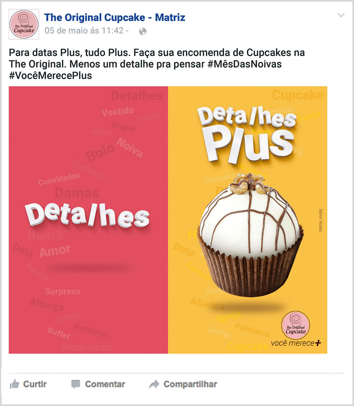 publicidade Propaganda Redação marca campanha cupcake